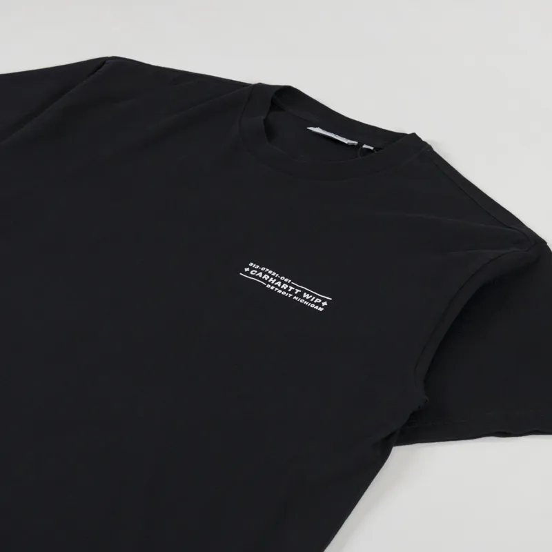 Carhartt WIP Stamp T Shirt Black White-3