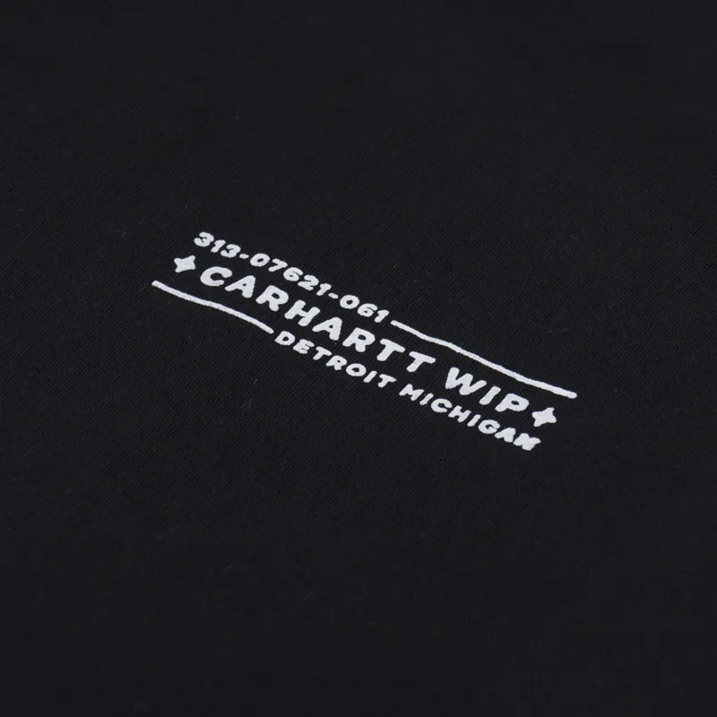 Carhartt WIP Stamp T Shirt Black White-5