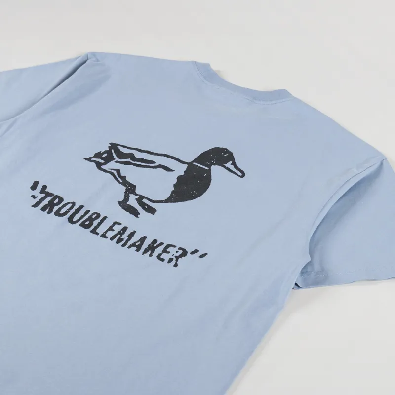 Carhartt WIP Stamp T Shirt Misty Sky Black-2