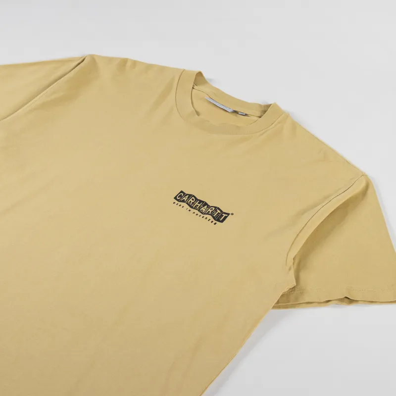 Carhartt WIP Stamp T Shirt Bourbon Black-3