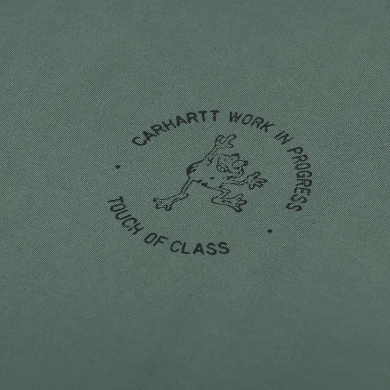 Carhartt WIP Stamp T Shirt Duck Green Black-5