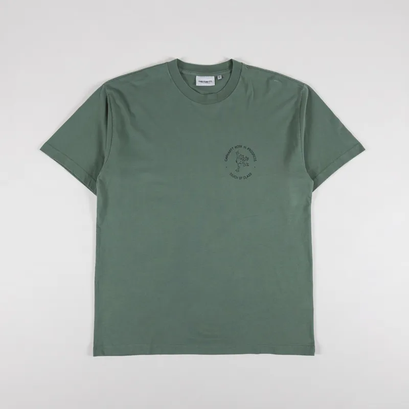 Carhartt WIP Stamp T Shirt Duck Green Black-1