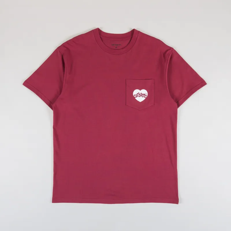 Carhartt WIP Amour Pocket T Shirt Tuscany White
