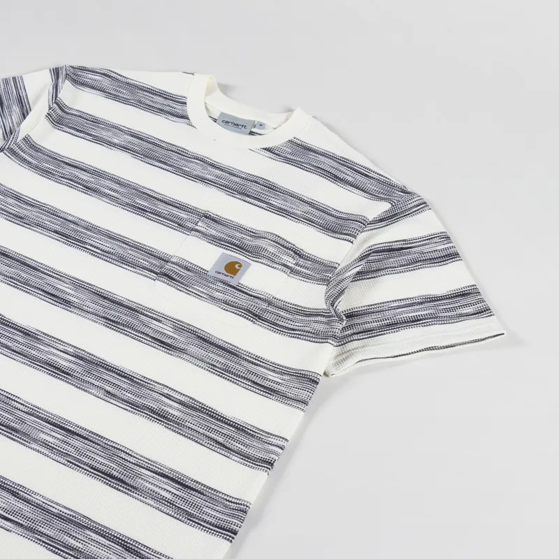 Carhartt WIP Dodson Pocket T Shirt Natural Stripe-1