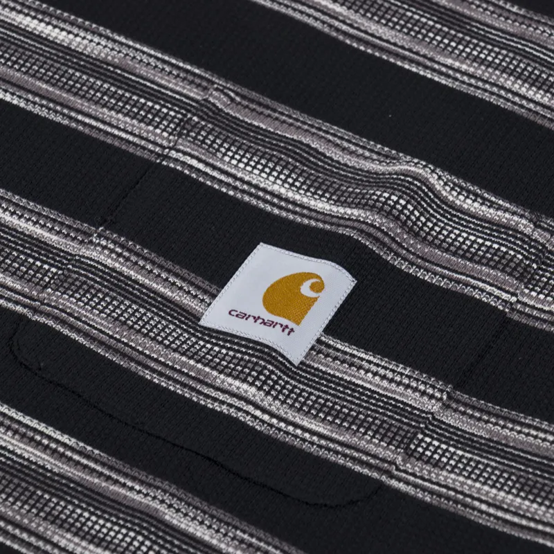 Carhartt WIP Dodson Pocket T Shirt Black Stripe-2
