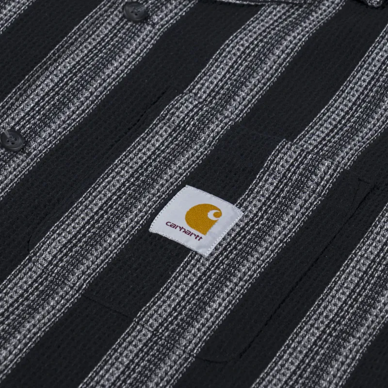 Carhartt WIP Dodson Shirt Black Stripe-2