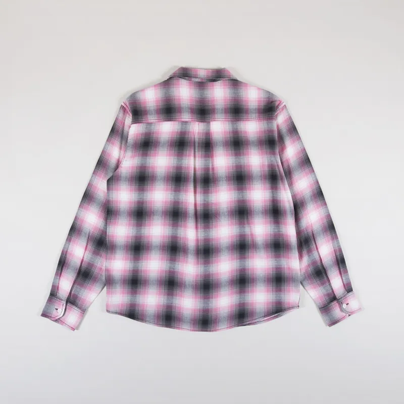 Carhartt WIP Long Sleeve Blanchard Shirt Charm Pink Check-1