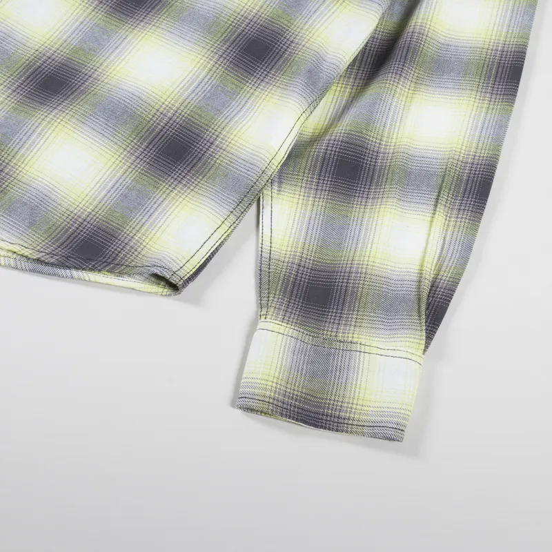 Carhartt WIP Long Sleeve Blanchard Shirt Arctic Lime Check-6