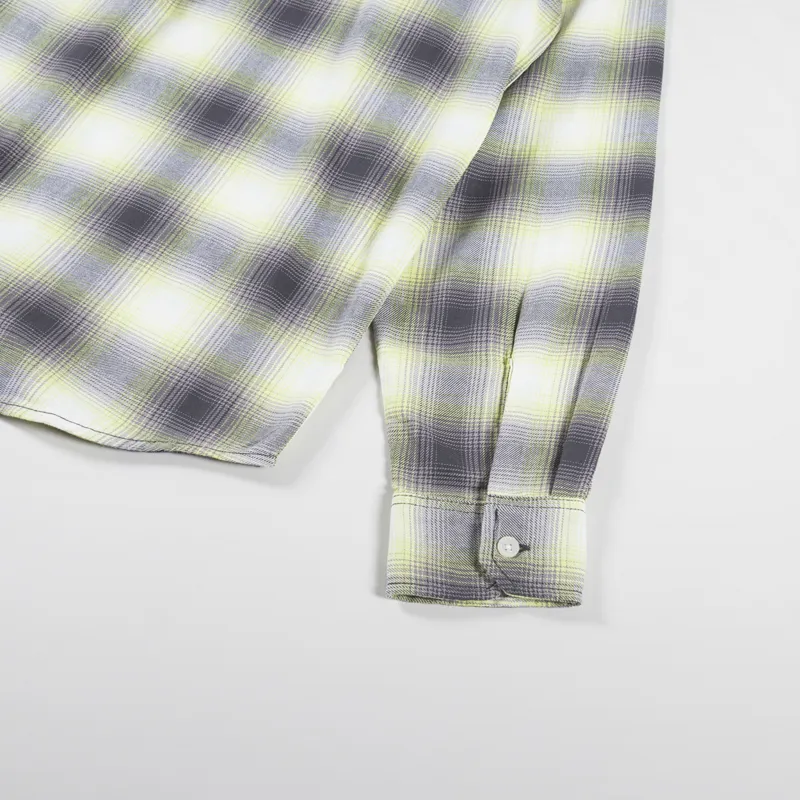 Carhartt WIP Long Sleeve Blanchard Shirt Arctic Lime Check-7