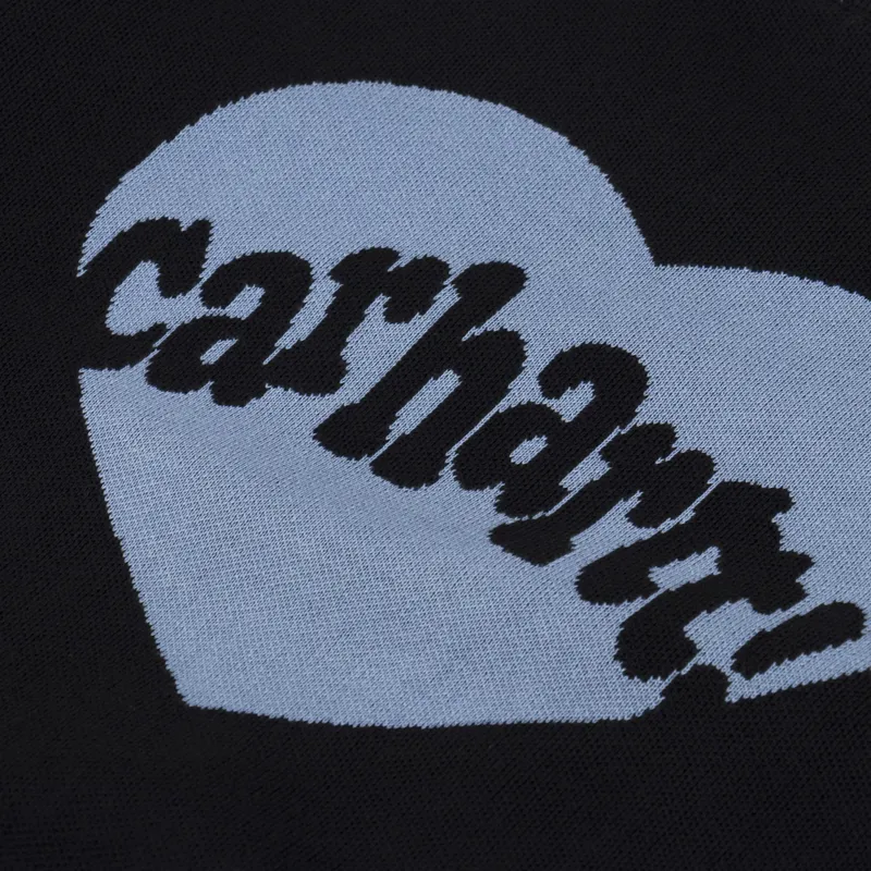 Carhartt WIP Womens Amour Sweater Black Misty Sky-8