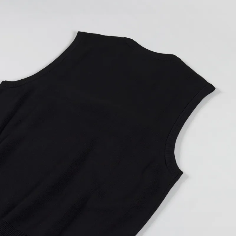 Carhartt WIP Script Vest Sweater Black White-3