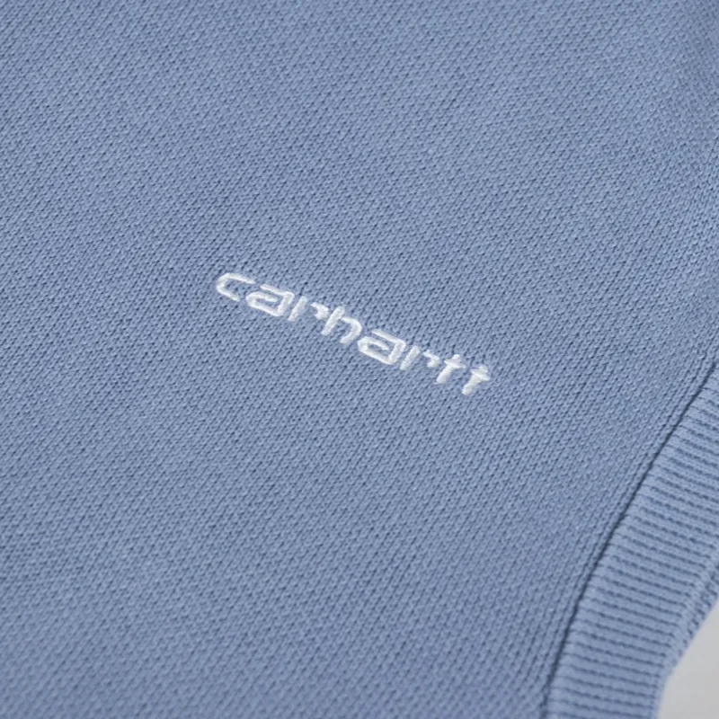 Carhartt WIP Script Vest Sweater Misty Sky White-4
