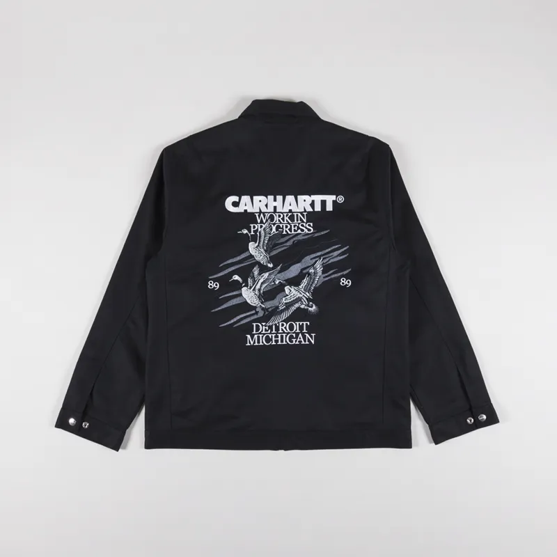 Carhartt WIP Mens Embroidered Ducks Twill Jacket Black