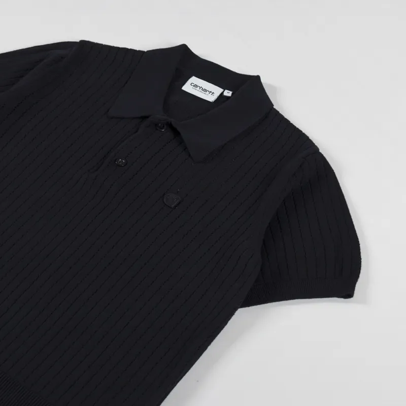 Carhartt WIP Womens Norlina Polo Black-5