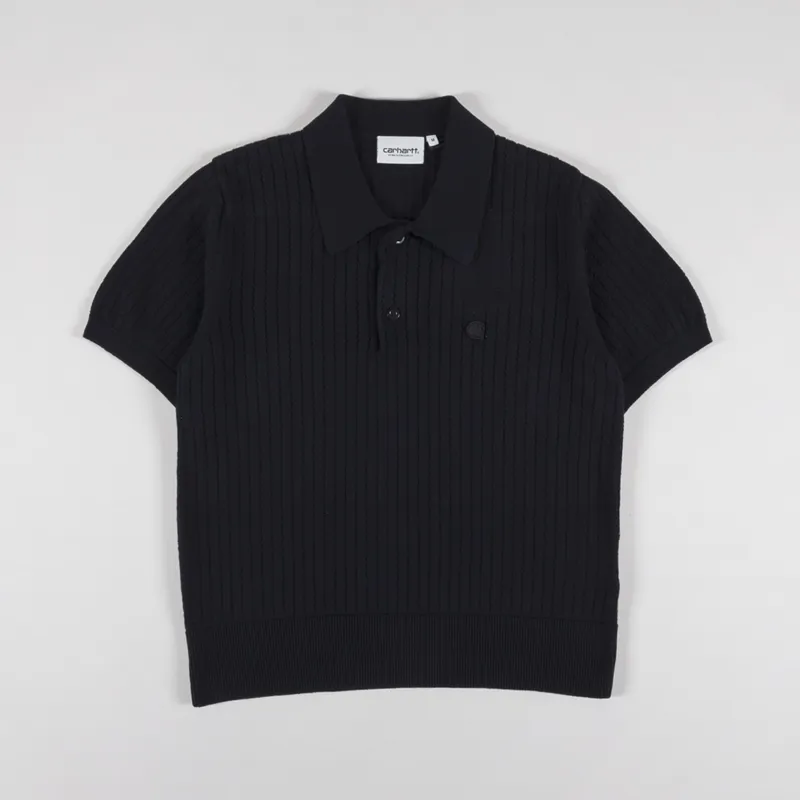 Carhartt WIP Womens Norlina Polo Black-4