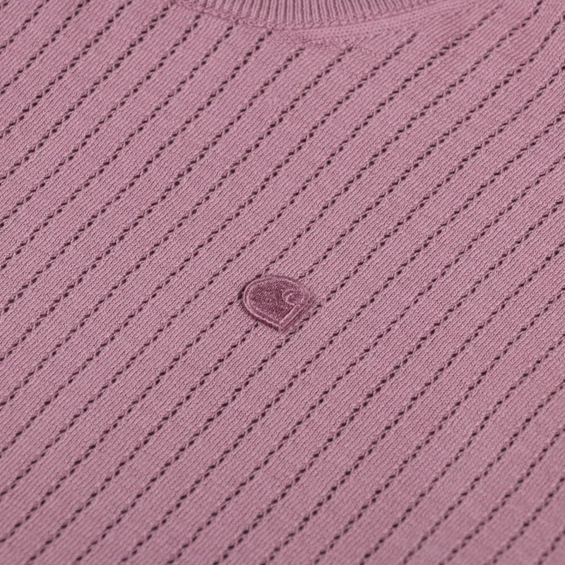 Carhartt WIP Womens Norlina Sweater Dusty Fuchsia-8