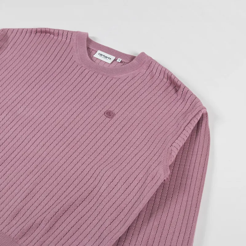 Carhartt WIP Womens Norlina Sweater Dusty Fuchsia-6