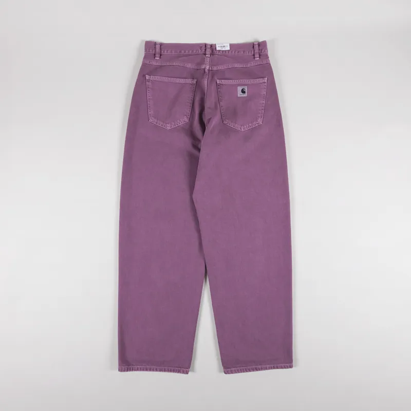 Carhartt WIP Womens Brandon Pant Dusty Fuchsia Pink Stone Dyed