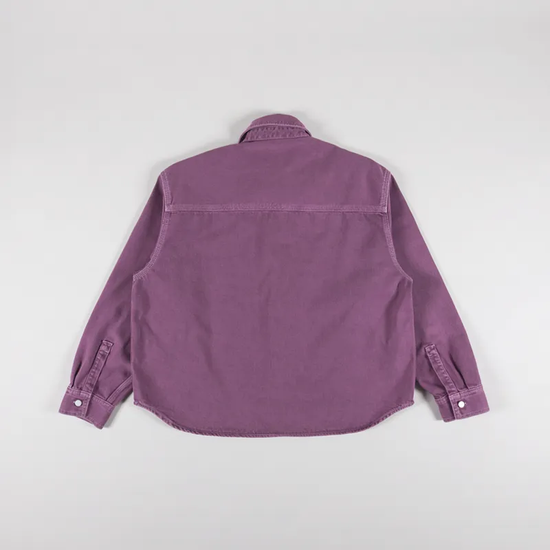 Carhartt WIP Womens Georgia Shirt Jac Dusty Fuchsia-5