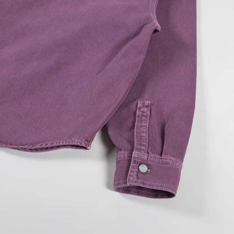 Carhartt WIP Womens Georgia Shirt Jac Dusty Fuchsia-11