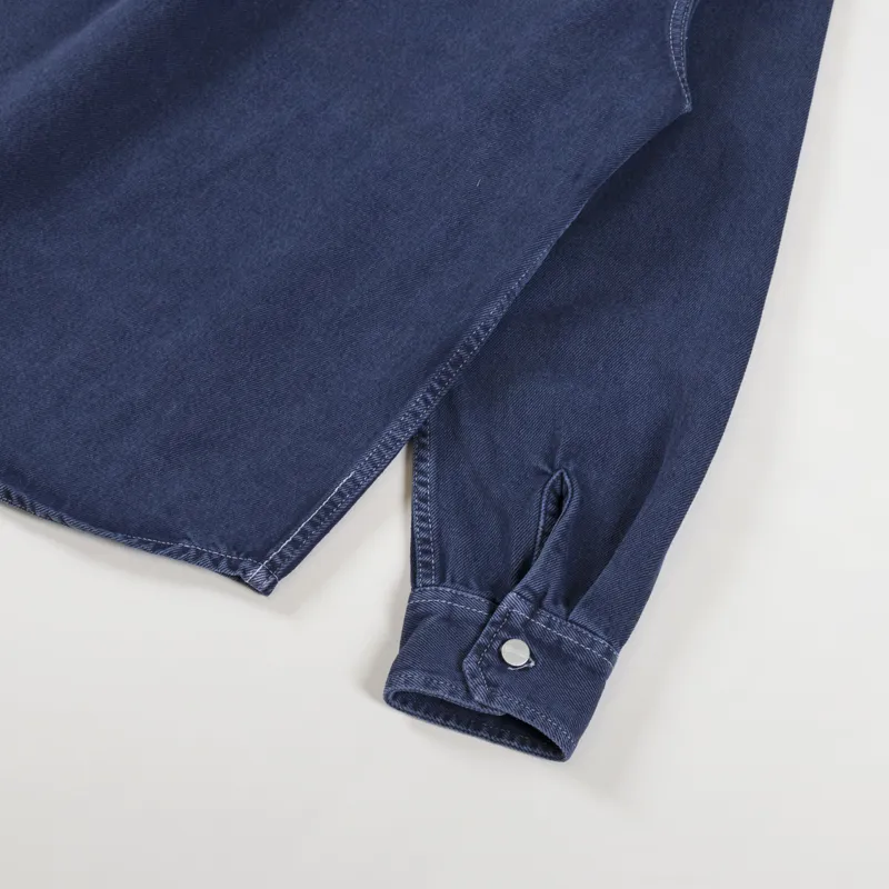 Carhartt WIP George Shirt Jac Air Force Blue-7
