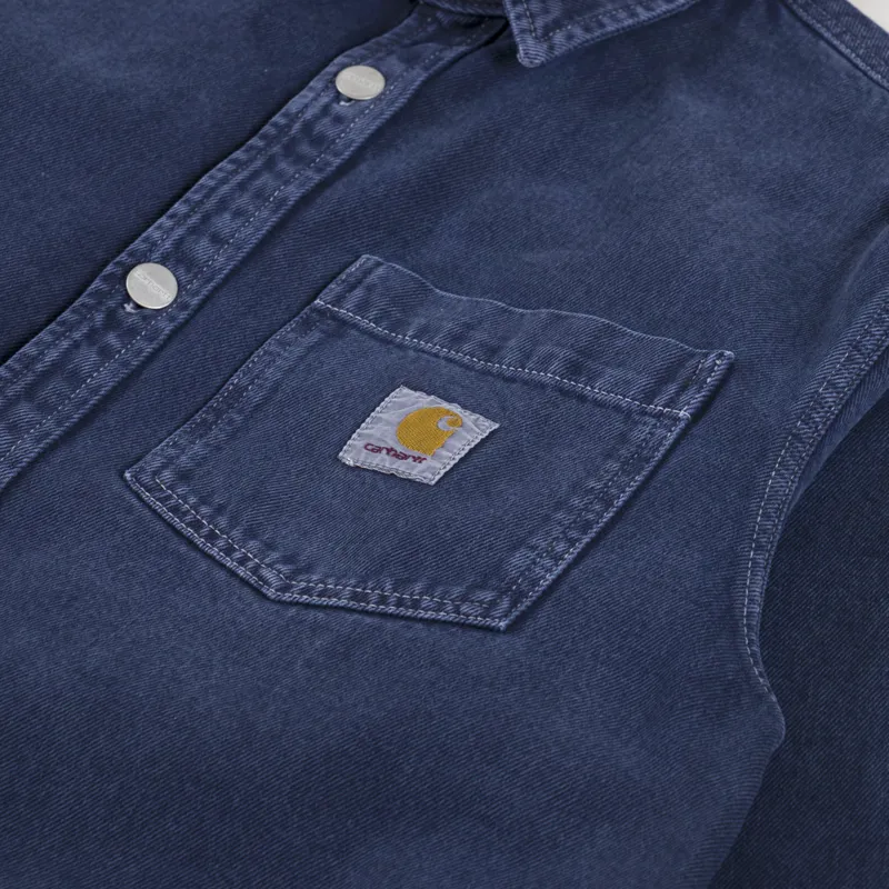 Carhartt WIP George Shirt Jac Air Force Blue-4