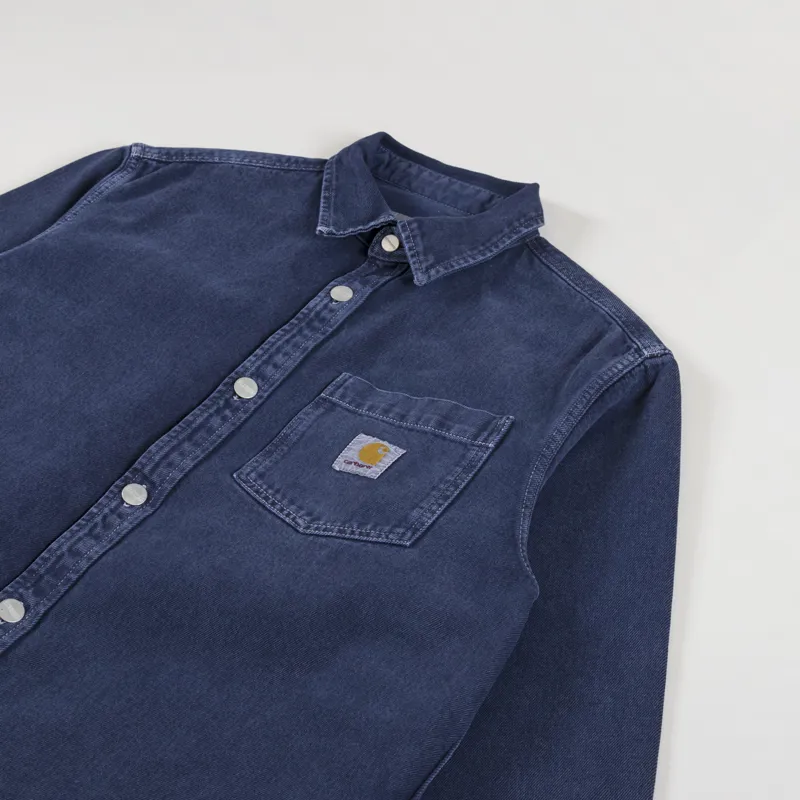 Carhartt WIP George Shirt Jac Air Force Blue-2