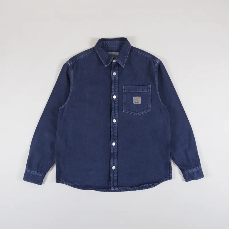 Carhartt WIP George Shirt Jac Air Force Blue