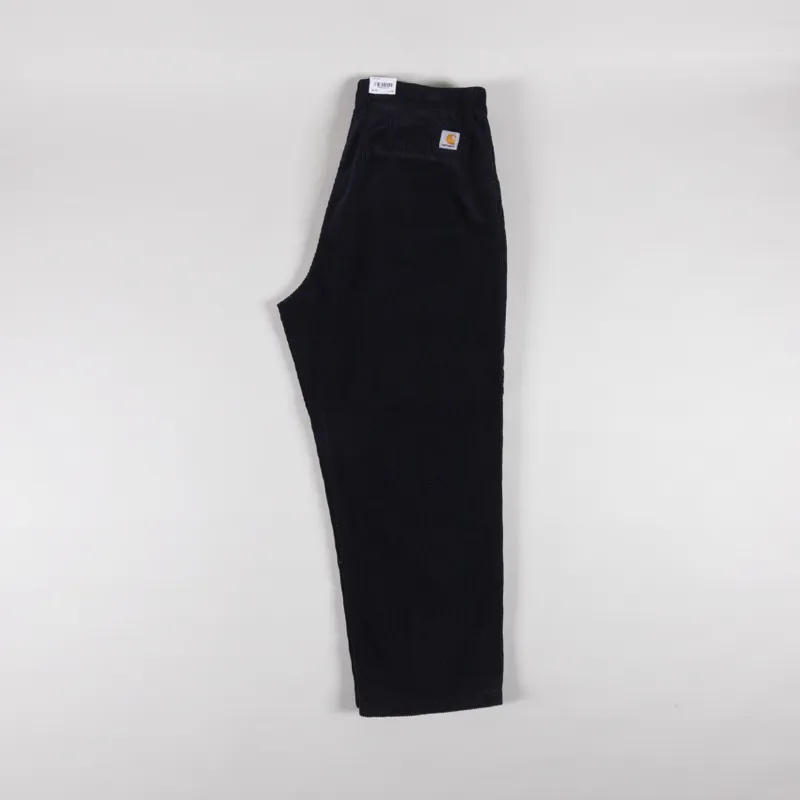 Carhartt WIP Evan Cord Pants Dark Navy Rinsed-2