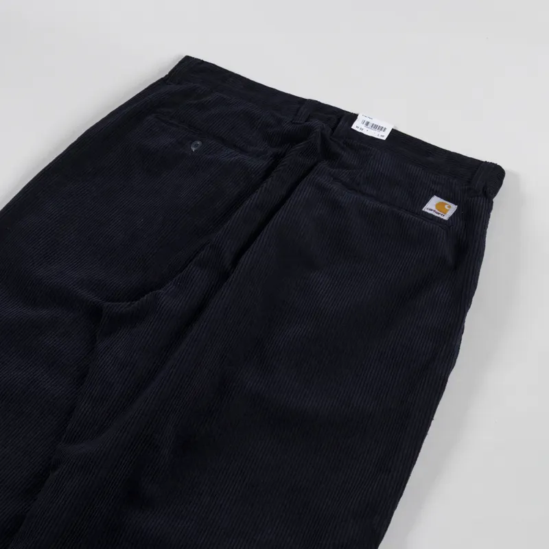 Carhartt WIP Evan Cord Pants Dark Navy Rinsed-3