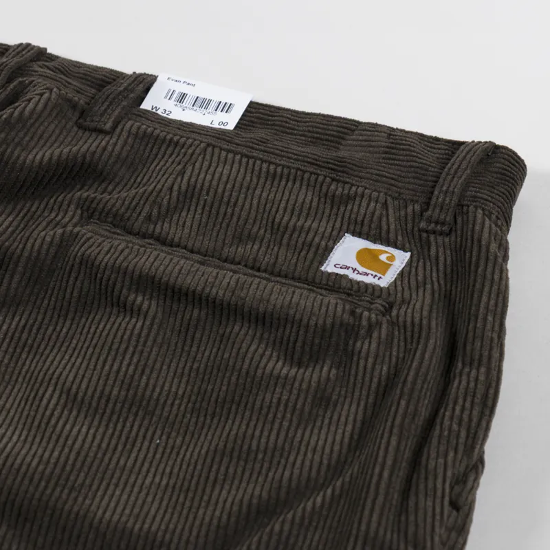 Carhartt WIP Evan Cord Pants Tobacco Rinsed-7