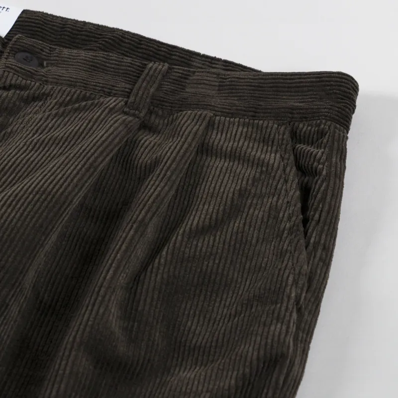 Carhartt WIP Evan Cord Pants Tobacco Rinsed-9