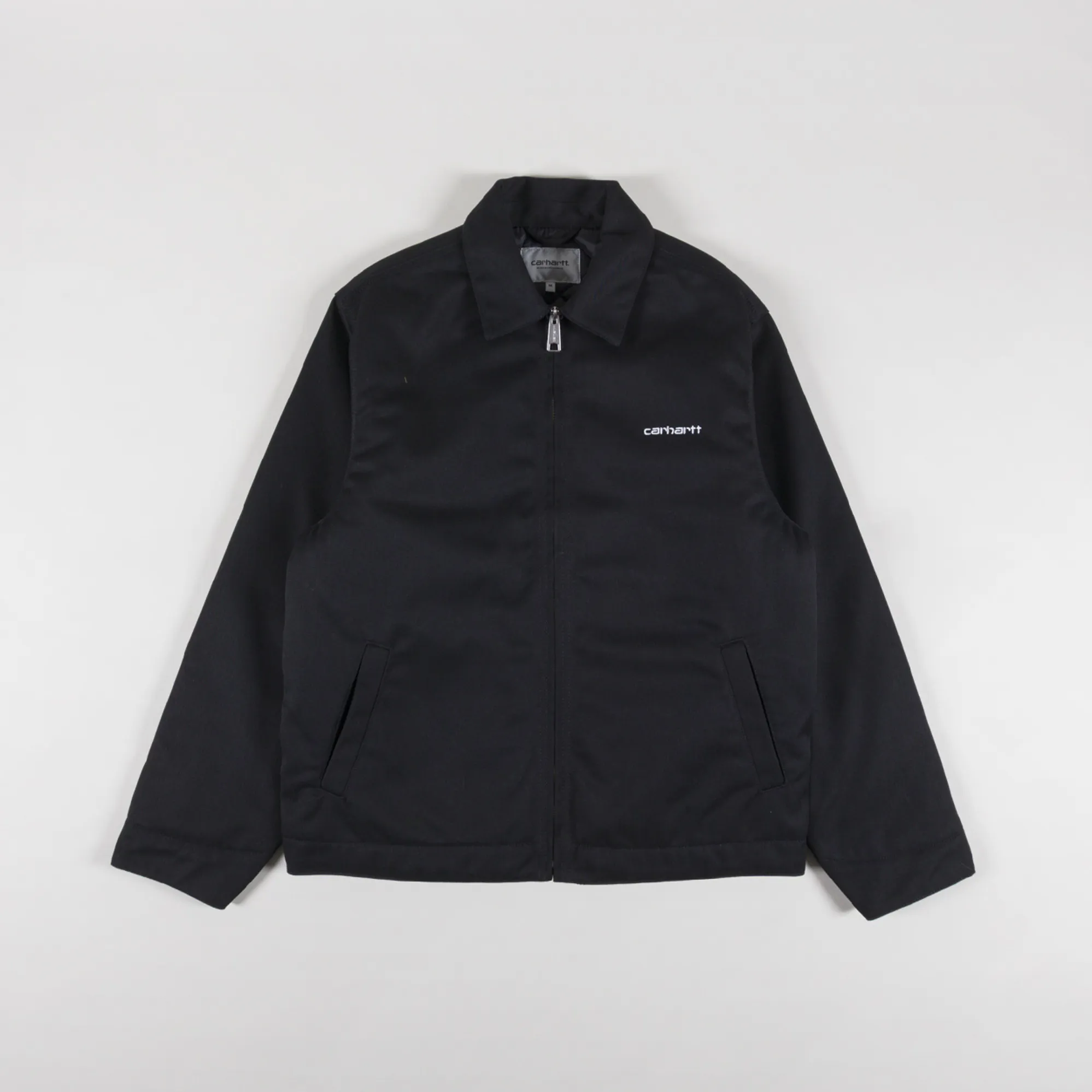 Carhartt WIP Mens Module Script Coach Jacket Black White