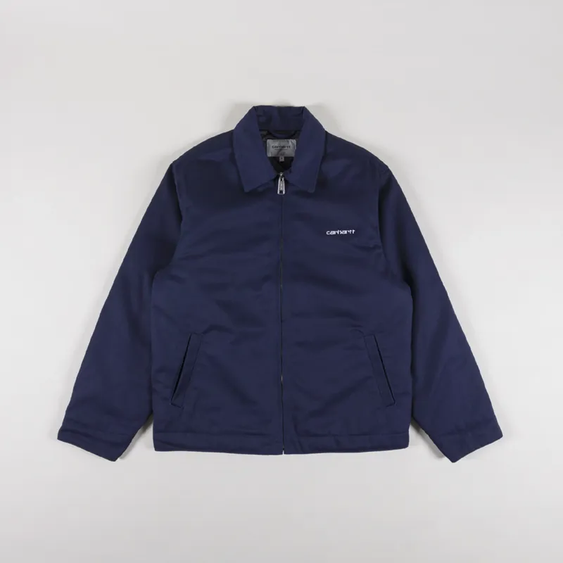 Carhartt WIP Module Script Jacket Air Force Blue White