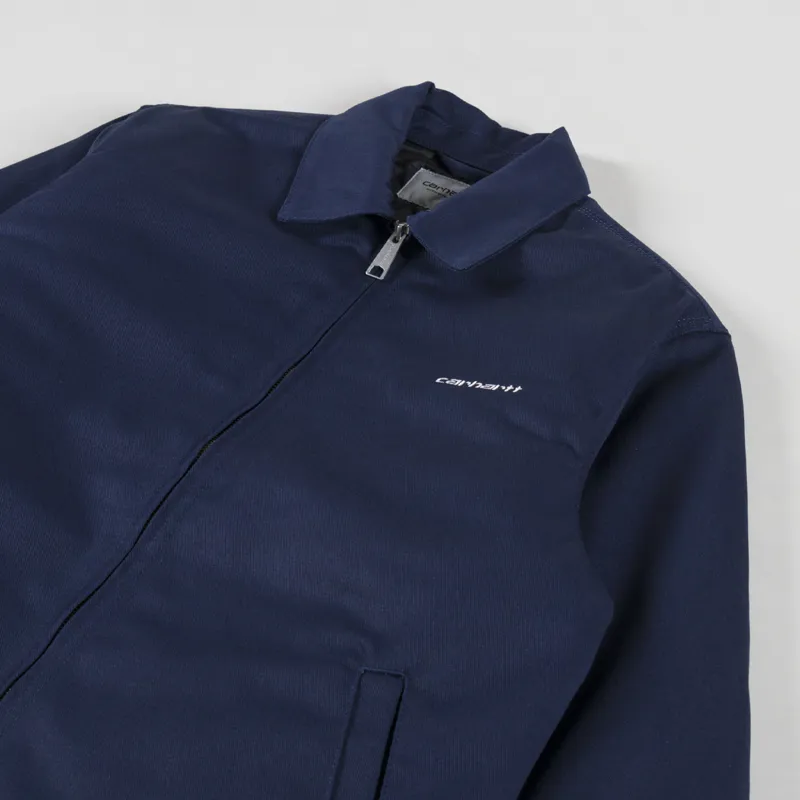 Carhartt WIP Module Script Jacket Air Force Blue White-3