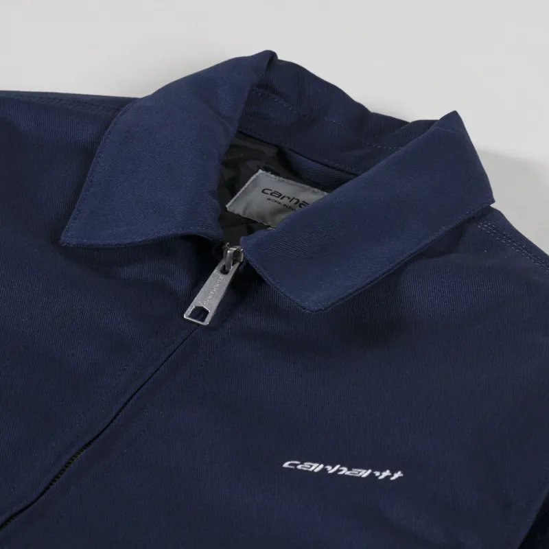 Carhartt WIP Module Script Jacket Air Force Blue White-6