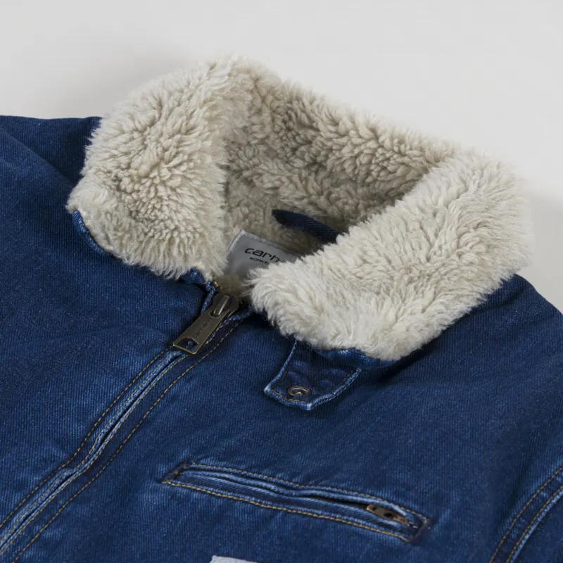 Carhartt WIP Herald Jacket Blue Wall Stonewashed-6
