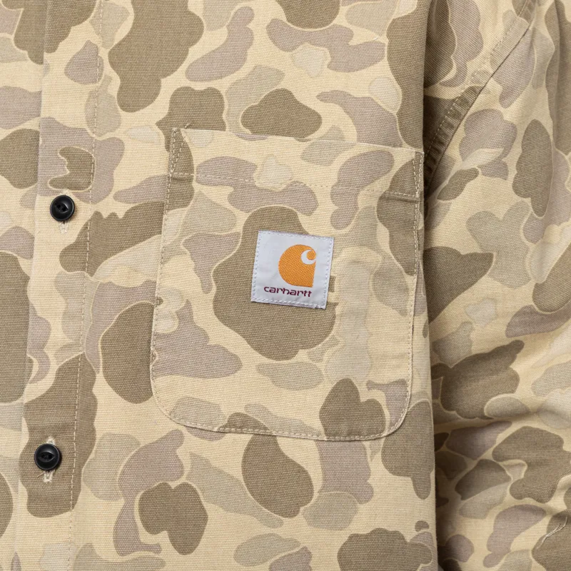 Carhartt WIP Duck Shirt Camo Duck Desert-7