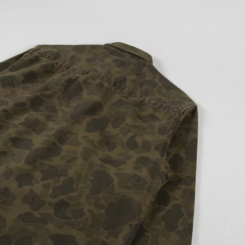 Carhartt WIP Duck Shirt Camo Duck Office Green -3