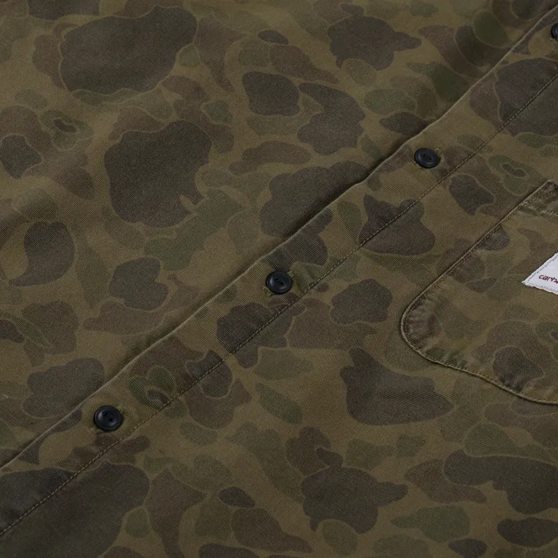 Carhartt WIP Duck Shirt Camo Duck Office Green -6