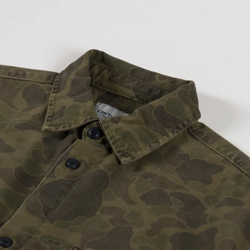 Carhartt WIP Duck Shirt Camo Duck Office Green -4
