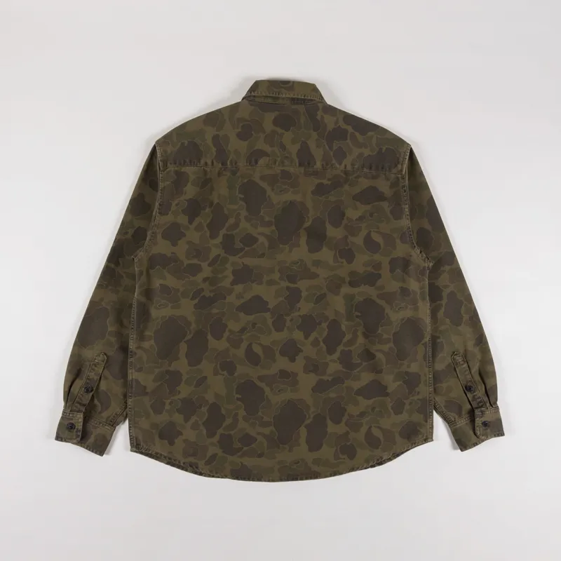 Carhartt WIP Duck Shirt Camo Duck Office Green -1