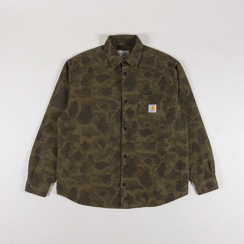 Carhartt WIP Duck Shirt Camo Duck Office Green 