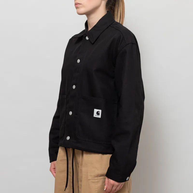 Carhartt WIP Womens Simple Shirt Jac Black Rigid-2