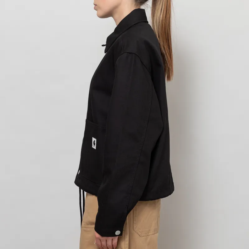 Carhartt WIP Womens Simple Shirt Jac Black Rigid-3