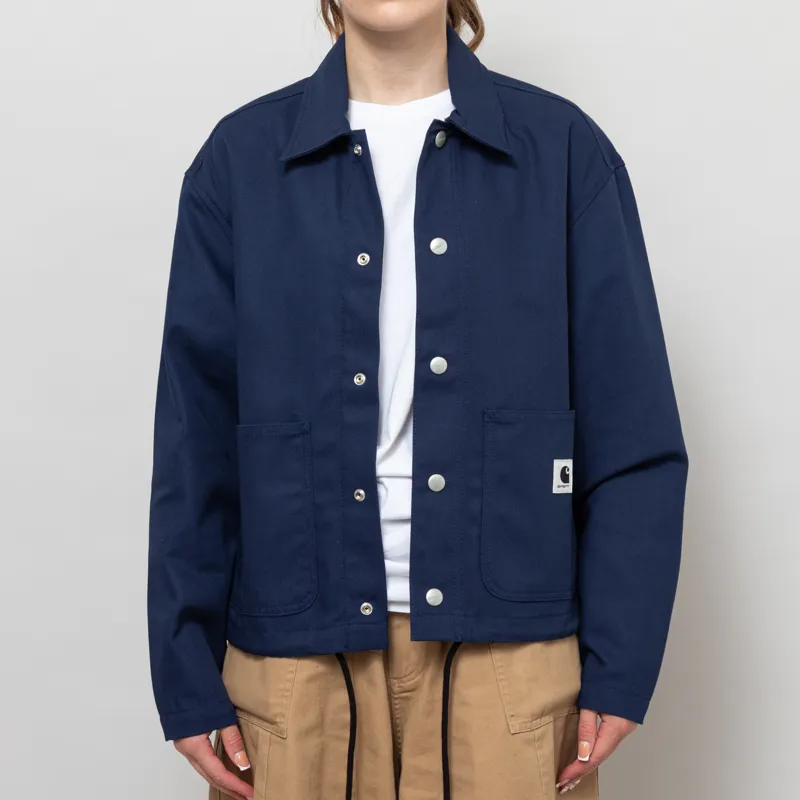 Carhartt WIP Womens Simple Shirt Jac Jupiter Rigid-1