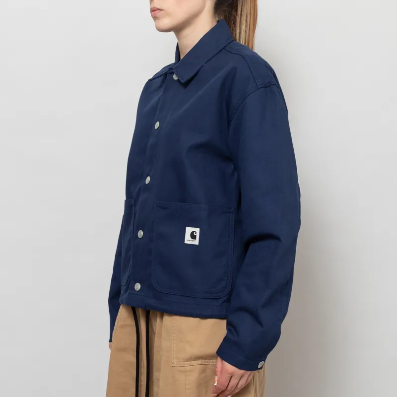 Carhartt WIP Womens Simple Shirt Jac Jupiter Rigid-2