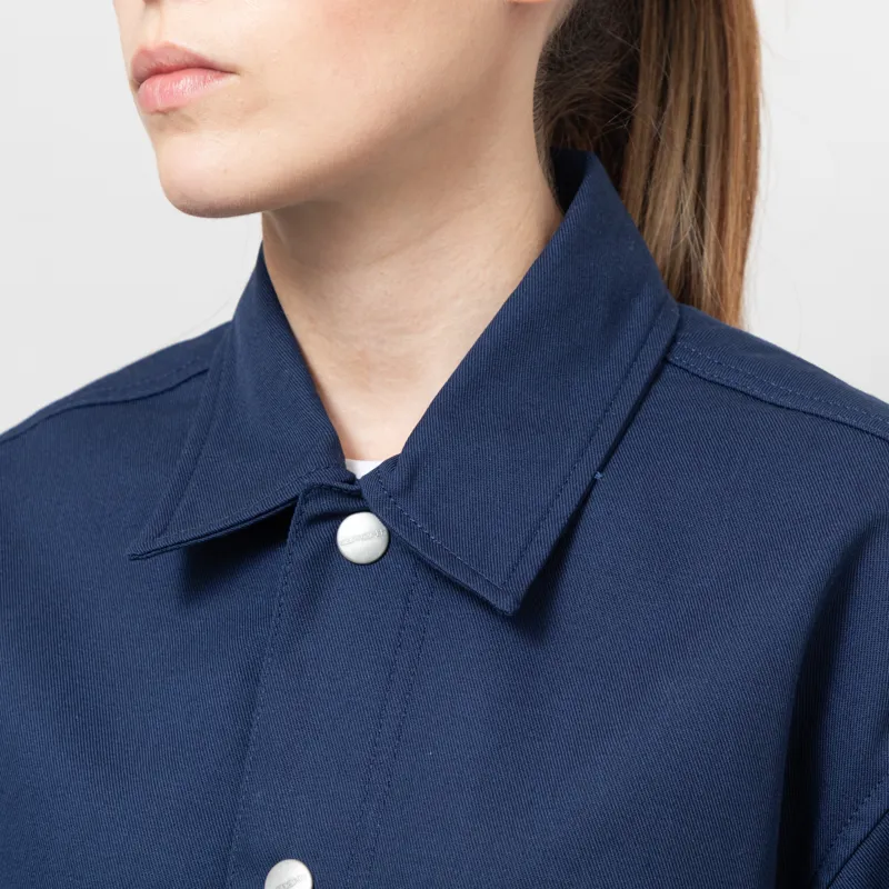 Carhartt WIP Womens Simple Shirt Jac Jupiter Rigid-6
