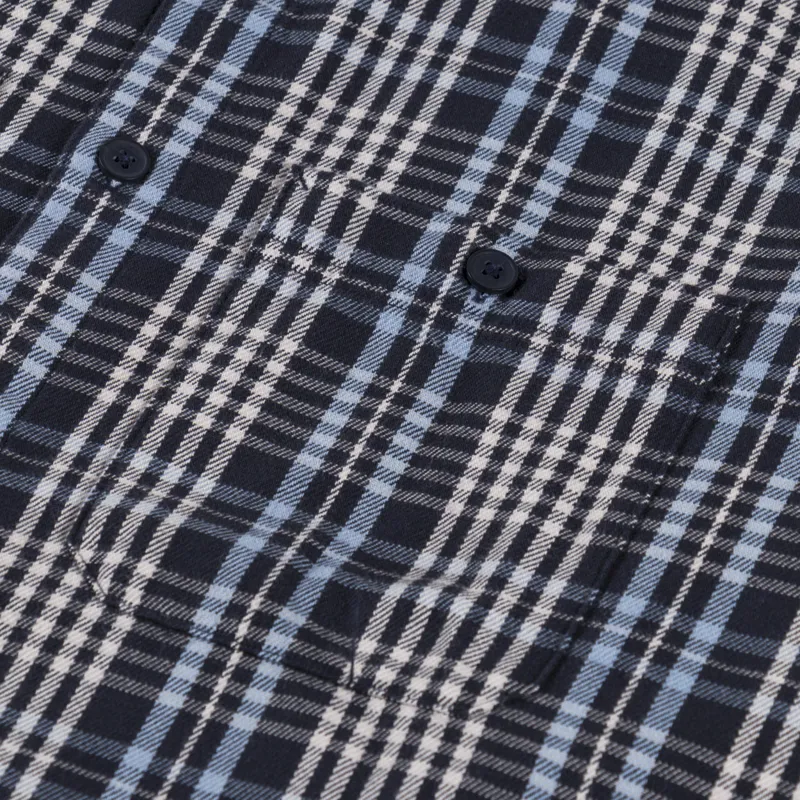 Carhartt WIP Mandlik Shirt Dark Navy Check-4