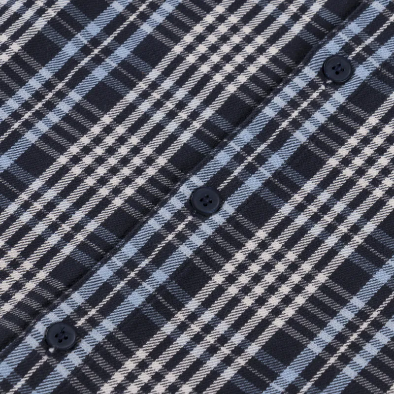 Carhartt WIP Mandlik Shirt Dark Navy Check-5